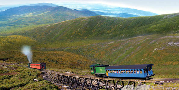 Großartiges Panorama in den White Mountains (Copyright Cog Railway