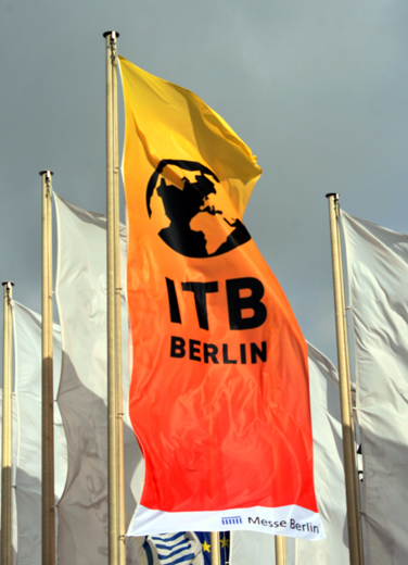 Fahne der  ITB in Berlin, Copyright Karsten-Thilo Raab