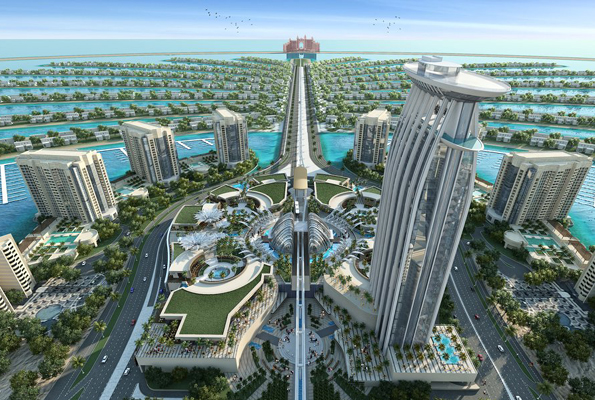 Auf The Palm Jumeirah entseht die „Nakheel Mall“ für rund 500 Millionen Euro.