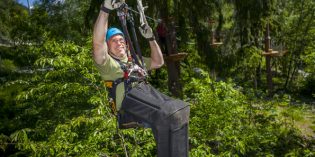 Erster Seilpark für Rollstuhlfahrer in Fiesch