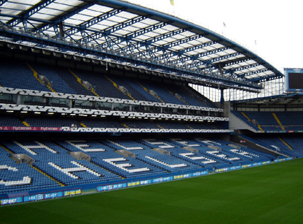 Heimat des FC Chelsea - das Stadion an der Londoner Stamford Bridge. 