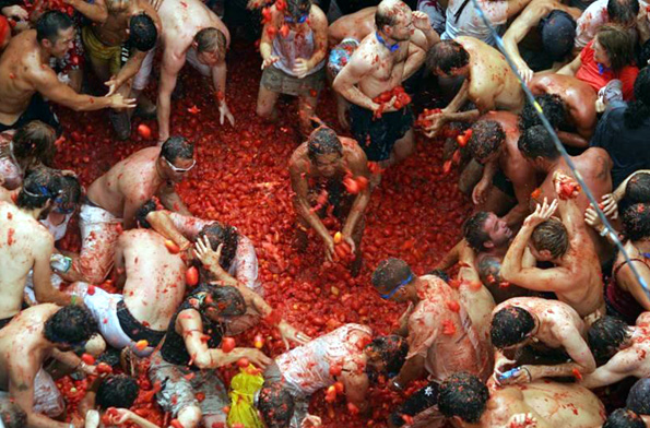 Riesenschweinerei und Riesenspaß - die Tomatenschlacht von Buñol (Foto: Ayuntamiento de Buñol)