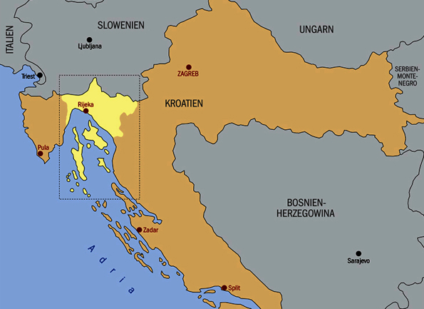  Landkarte Region Kvarner, Copyright Renner & Partner