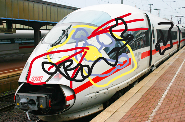 Sinnlose Schmierereien sind für die Bahn und ihre Fahrgäste immer wieder ein großes Ärgernis.(Foto: Karsten-Thilo Raab) 