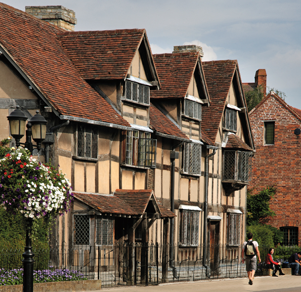 Eine Pilgerstätte in Stratford-upon-Avon: Das Geburtshaus von William Shakespeare. (Foto: Visit Britain)