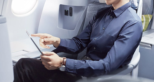 Auch Finnair erlaubt nun die Nutzung elektronischer Geräte während des Starts und der Landung. (Foto: Finnair)