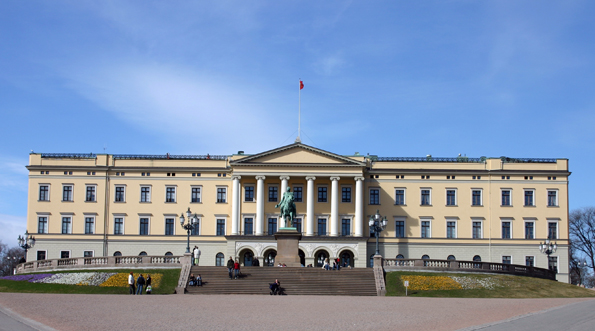 Pracht Bau am Ende von Oslos Prachtstraße: Das königliche Schloss. (Foto: Karsten-Thilo Raab)