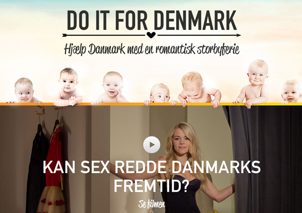 So offensive - wie dieser Screenshot zeigt - wirbt der dänische Reiseveranstalter für lustbringende Wochenendtouren. 