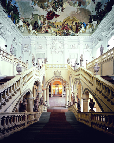 Monumental und beeindruckend: Das Treppenhaus der Würzburger Residenz. (Foto: Bayerische Schlösserverwaltung)