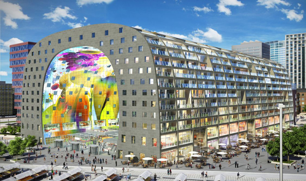 Das neue architektonische Highlight in Rotterdam: Die Marktahl. (Fotos: Rotterdam Partners)