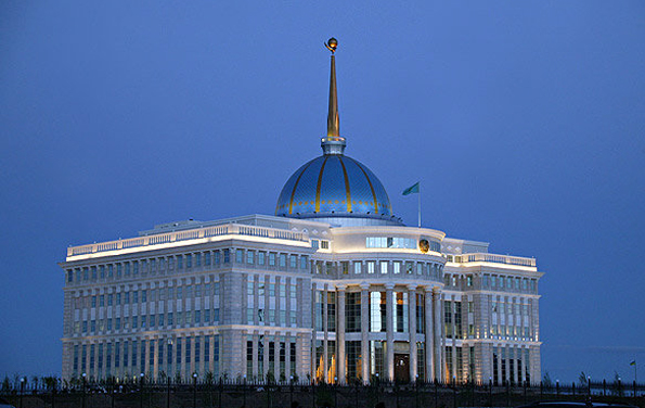 Eine Landmarke in der kasachischen Hauptstadt Astana: Der Präsidentenpalast. 
