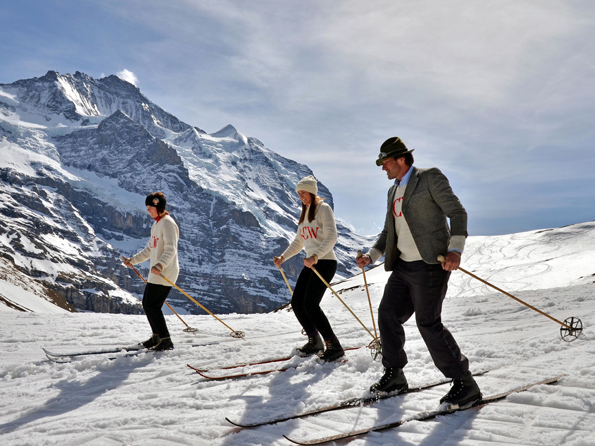 In der Schweiz lässt sich wie in längst vergangenen Tagen ein nostalgisches Skigefühl erleben. (Foto Rolf Wegmüller)