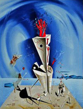 Appartus and Hand - dieses Bild von Salvador Dalí gehört zur Sammlung des renommierten Dalí Museums in St. Petersburg. (Foto Dalì Museum)