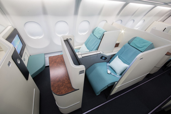 Die neue Prestige Suites bieten mehr Komfort für die Business-Passagiere. (Foto Korean Air)