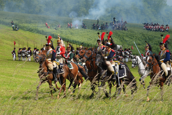 Historische Nachstellung der Schlacht von Waterloo (© Chantal Crèvecoeur)