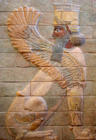 Einer der vielen archäologischen Funde in Susa: Geflügelter Sphinx aus dem Palast Darius des Großen. (Foto Jastrow)