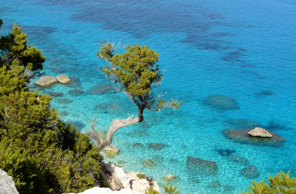Das türkis-blaue Wasser lädt in vielen Teilen Sardiniens zum Badespaß ein. (Foto Daniel Stricker/Pixelio)