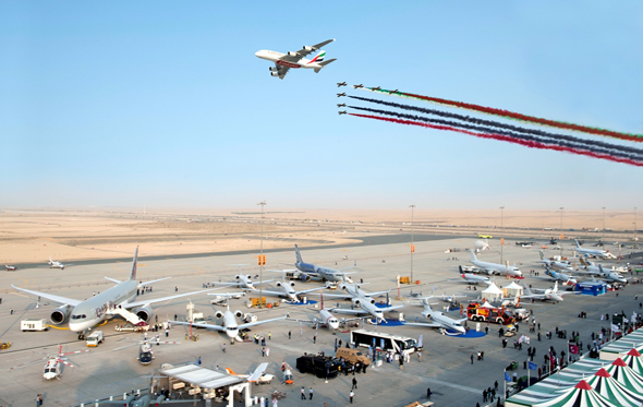Mehr als 1.110 Aussteller werden in diesem Jahr zur Dubai Airshow erwartet. (Foto DTCM)