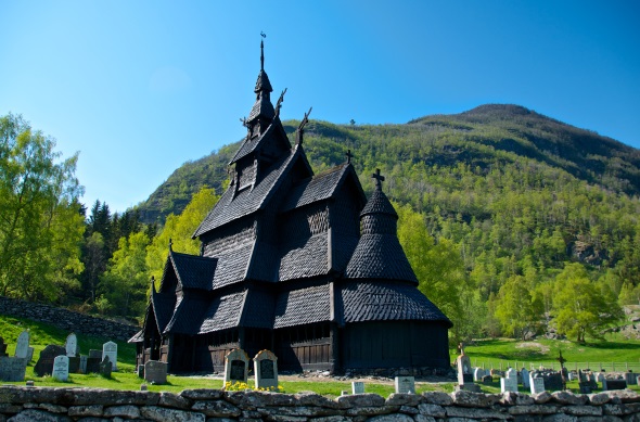 Die Stabkirche von Borgund ist UNESCO Weltkulturerbe. (Foto Øyvind Heen)
