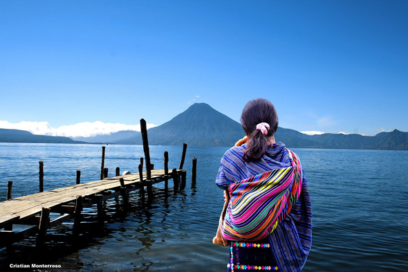 Traumkulisse in Guatemala: der Lago de Atitlán. 