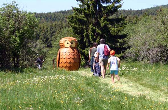 Auch Kinder kommen bei Wanderungen im Harz - wie hier am Löwenzahnpfad - auf ihrer Kosten. (Foto Ingrid Nörenberg)