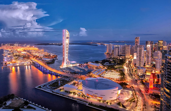 Der „Skyrise Miami“ will zum Symbol des neuen Stadtbilds avancieren. (Foto Skyrise Miami)