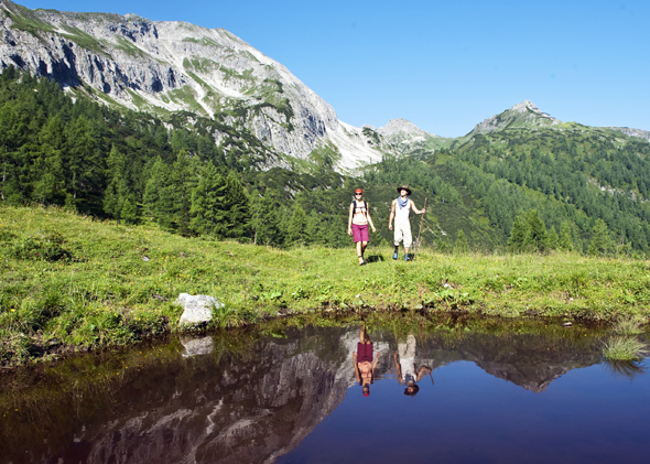 Wunderbar wanderbar sind Österreichs Wanderdörfer - wie hier in der Region Altenmarkt-Zauchensee. (Foto Altenmarkt-Zauchsee-Tourismus)