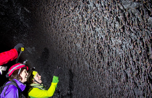 Mit einer Größe von 148.000 Kubikmetern gilt Vidgelmir als die gewaltigste Höhle Islands 