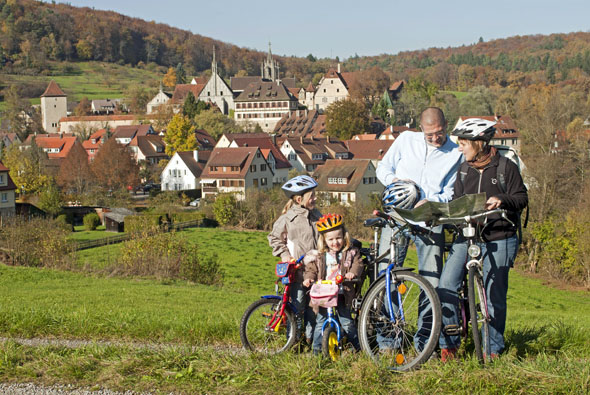 Mit dem Raderlebnis für alle Sinne hat der Landkreis Tübingen ein besonderes Angebot für Familien mit Kindern geschaffen. (Foto: G. Groe)