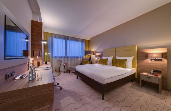 Über 306 Zimmer verfügt das neue Marriott Hotel in Bonn. (Foto Marriott)