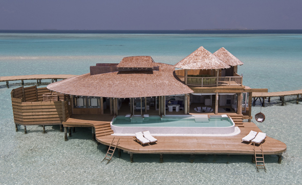 Neues Luxus-Resort im Noonu Atoll: das Soneva Jani. (Foto Richard Waite)