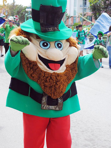 Bei den Feierlichkeiten zum St. Patrick's Day darf der Leprechaun nicht fehlen. 