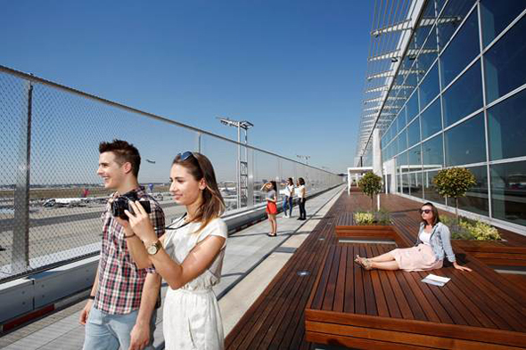 Die Besucherterrasse am Flughafen Frankfurt steht nun wieder zur Verfügung. (Foto Fraport)