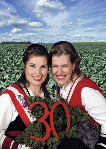 Die Kohlregentinnen stimmen auf das Jubiläum ein. (Foto Amt Marne-Nordsee)