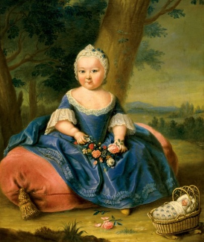 Die Herrscherin als dreijähriges Kind - gemalt von einem unbekannten Künstler. (Foto Foto Fritz Simak)