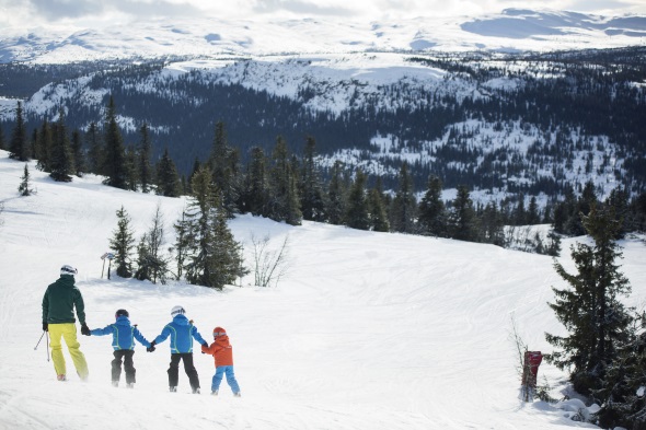 Kvitfjell: Familienspaß auf Weltcup-Pisten. (Foto Kvitfjell Alpinanlegg)