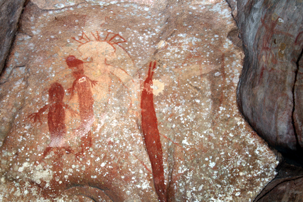 Oft Jahrtausende alt und überaus faszinierend: die Höhlenmalereien der Aborigines. (Foto Karsten-Thilo Raab)