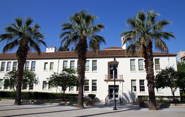 Der weitläufige Campus der SJSU liegt direkt in der Innenstadt von San José. (Foto Karsten-Thilo Raab)