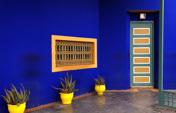 Der Jardin Majorelle in Marrakesch setzt auch farblich besondere Akzente. - Foto Karsten-Thilo Raab