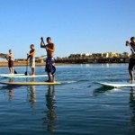 Stand Up Paddling am Roten Meer
