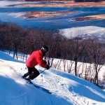 Skifahren und Snowboarding am Mississippi