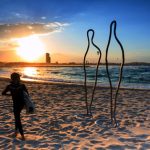 Kunst am Strand von Queenslands Gold Coast