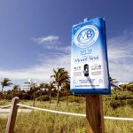 Weiter kostenlose Sonnencreme in Miami Beach